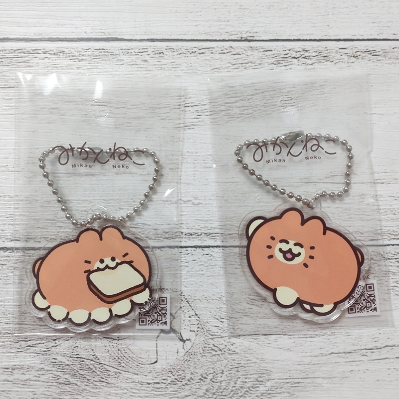 みかんねこ 両面かわいいアクキー