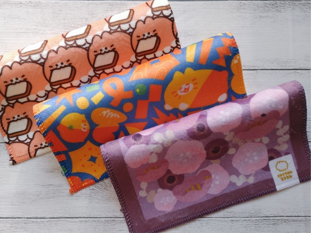 みかんねこ ハンカチタオル