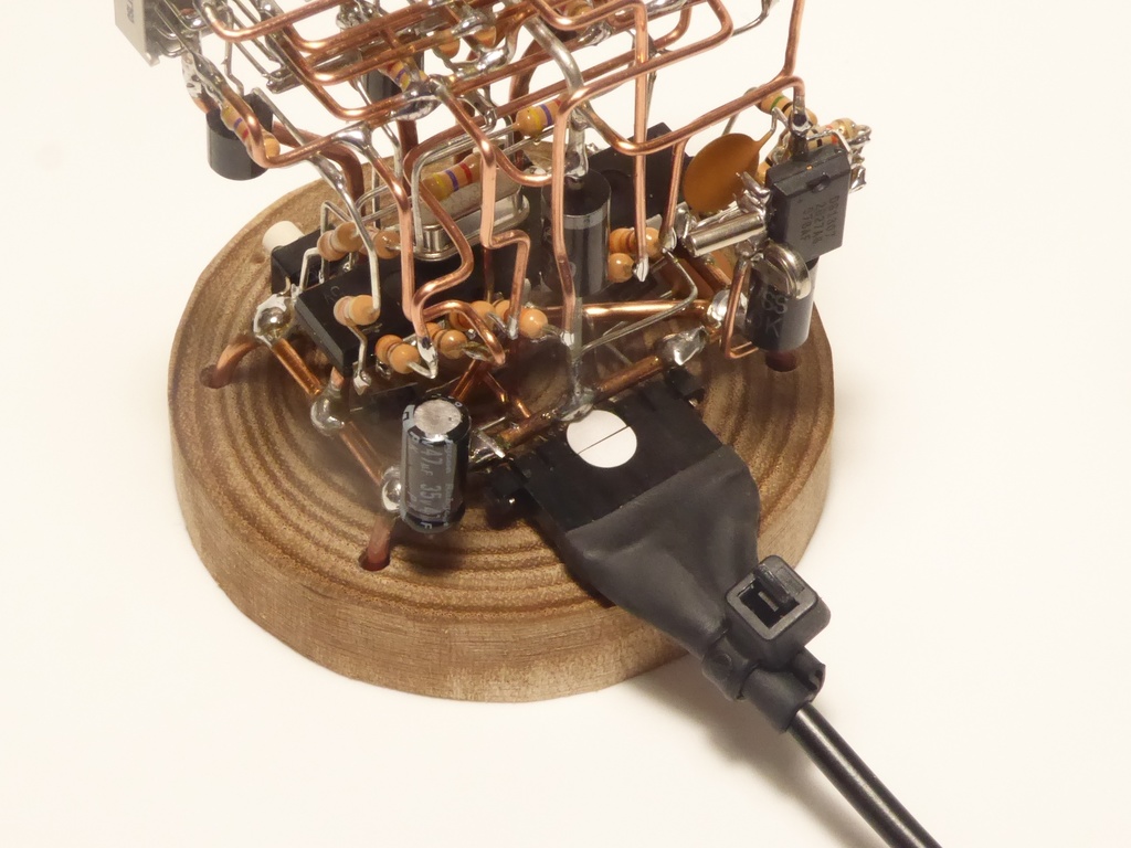 空中配線式LED時計(CK08)