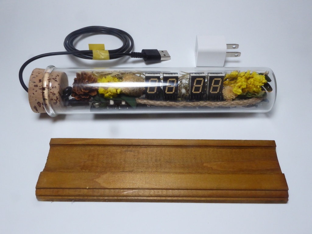 コルク瓶型デジタルLED時計-CK05003-