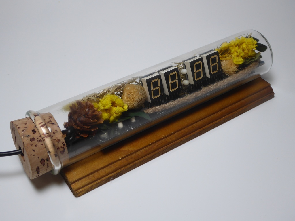 コルク瓶型デジタルLED時計-CK05003-