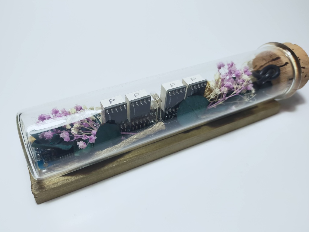 コルク瓶型デジタルLED時計-CK05006-