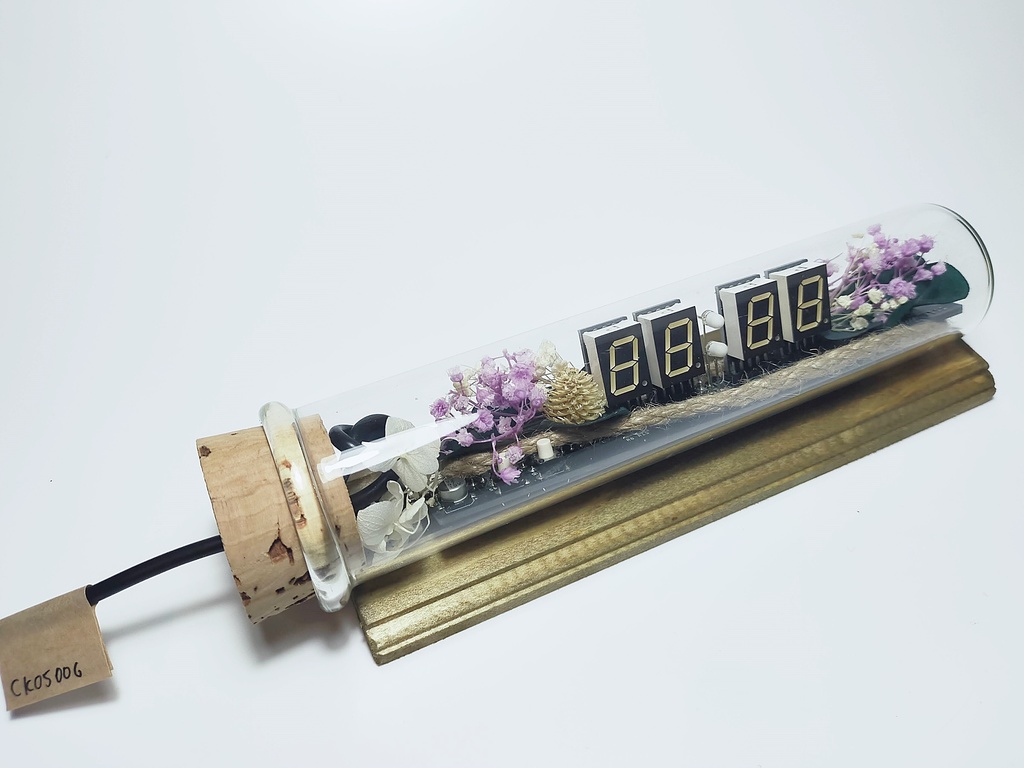 コルク瓶型デジタルLED時計-CK05006-