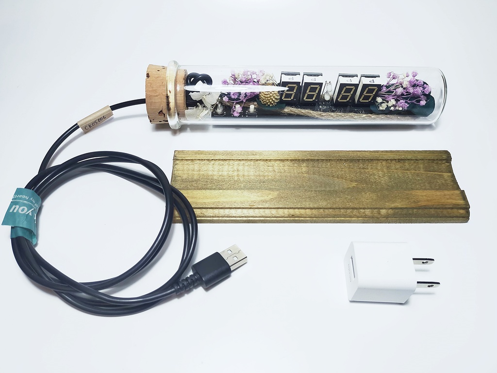 コルク瓶型デジタルLED時計-CK05006-