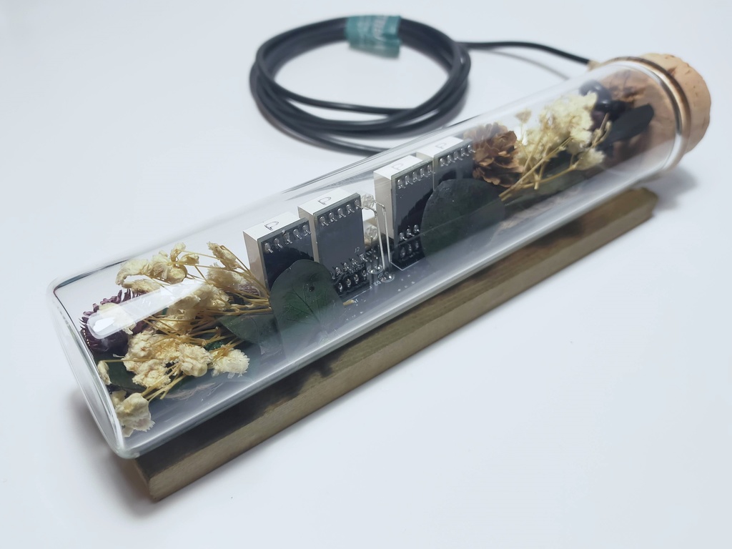 コルク瓶型デジタルLED時計-CK05007-