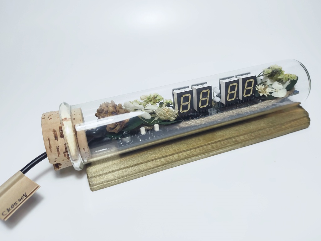 コルク瓶型デジタルLED時計-CK05008-