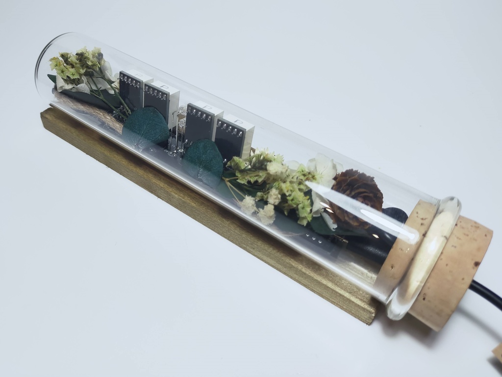 コルク瓶型デジタルLED時計-CK05008-