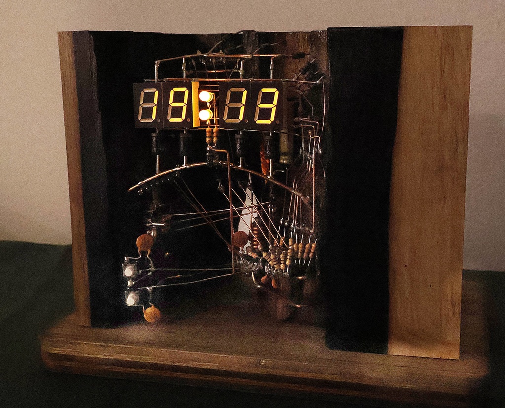 空中配線時計(黒柿鉱山)