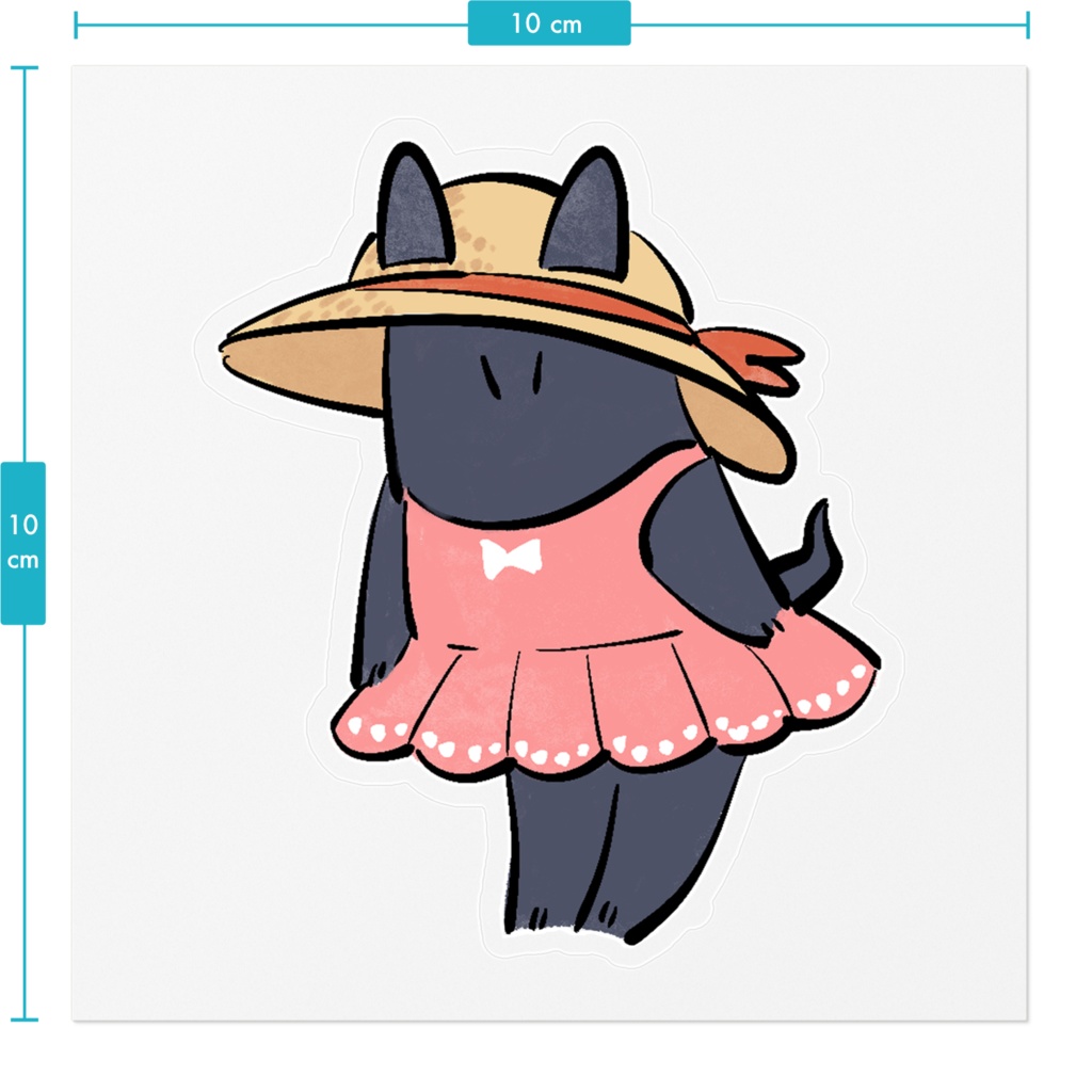 夏の装いステッカー