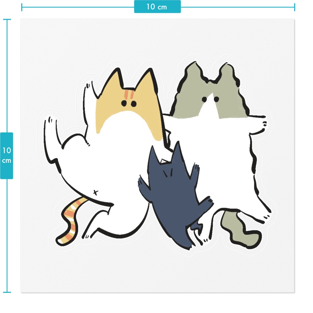 みんな一緒ステッカー