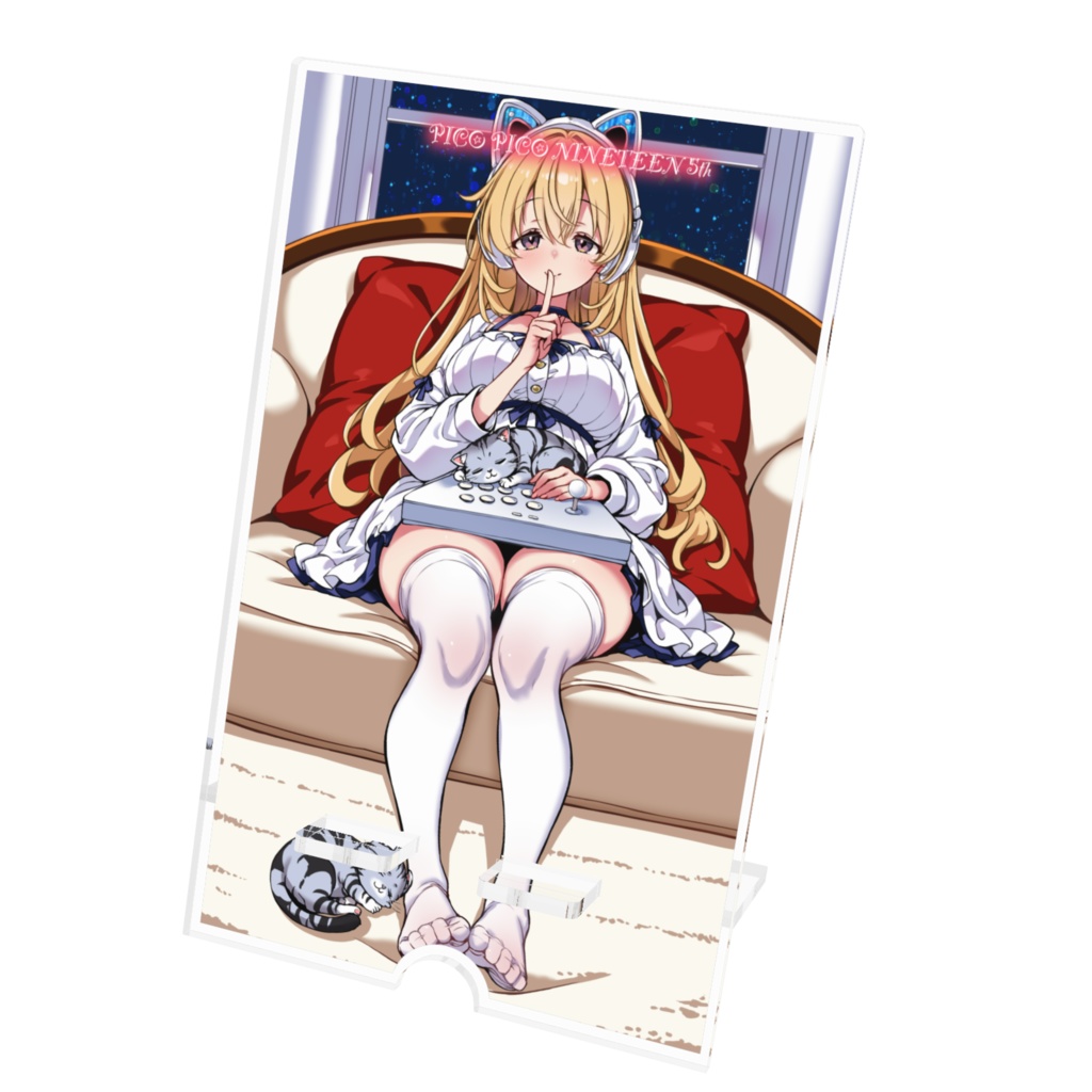 さとさん5周年記念アクリルスマホスタンド