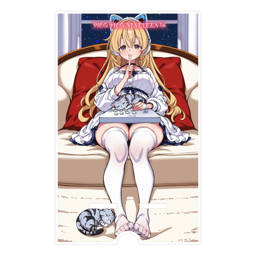 さとさん5周年記念アクリルスマホスタンド