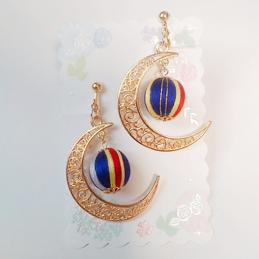 【受注】巻き玉【三日月宗近】イメージイヤリング