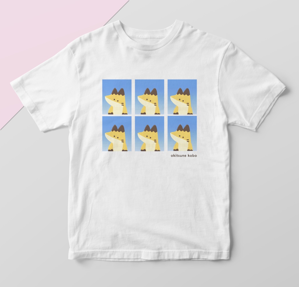 おきつね証明写真Tシャツ