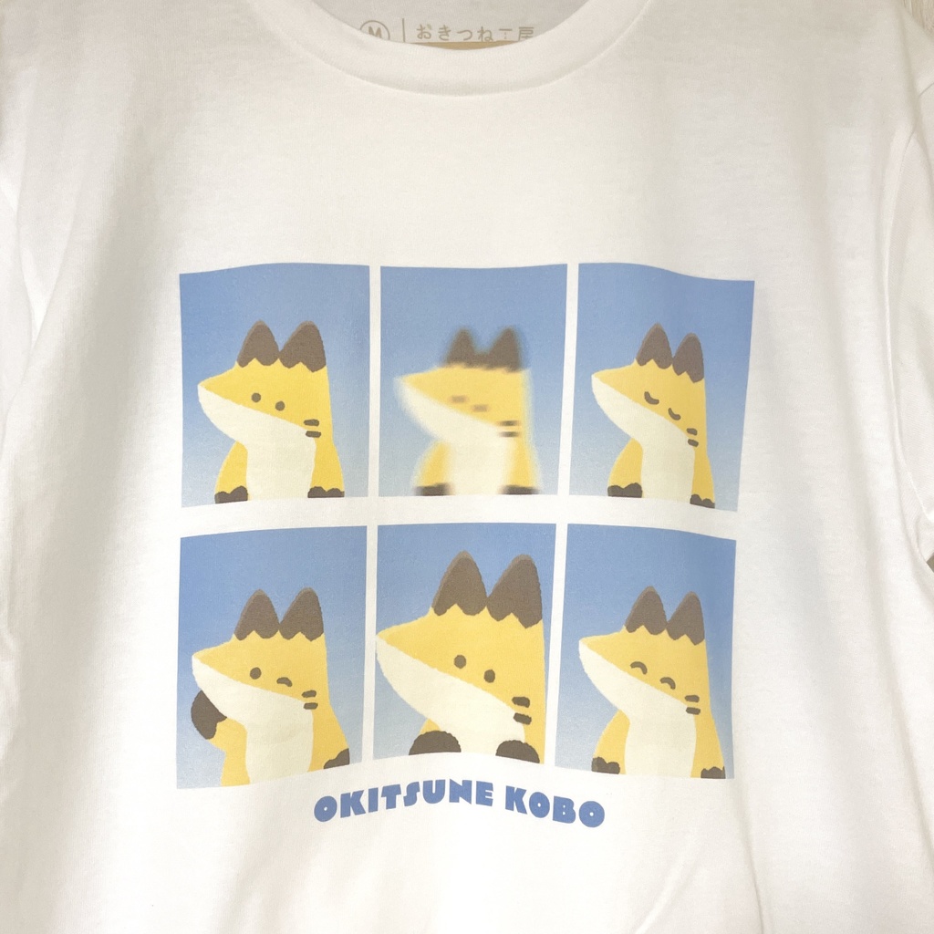 おきつね証明写真Tシャツ