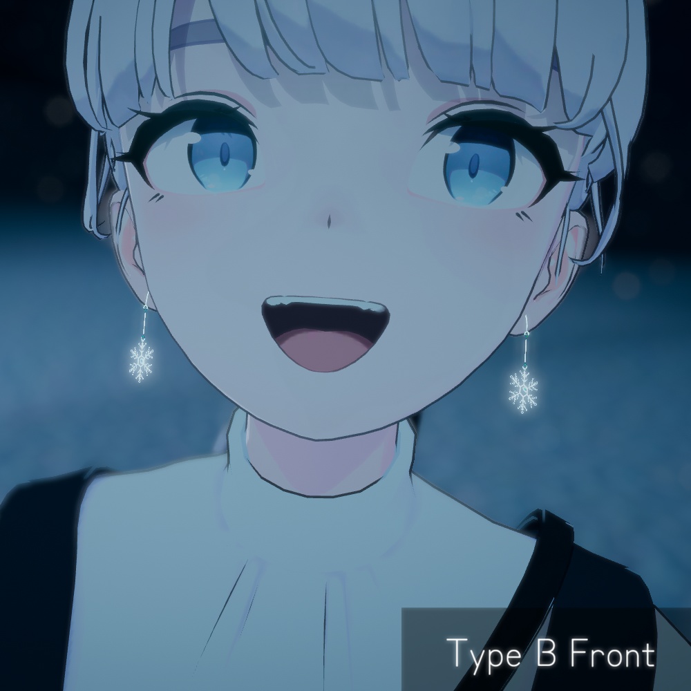 【全2種】snow earrings【PB設定済み】