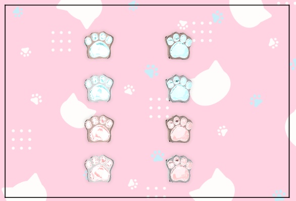 ねこイヤリング VRChat向けアクセサリー ピアス