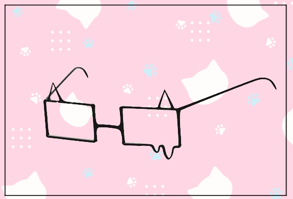 ねこメガネ VRChat向けアクセサリー