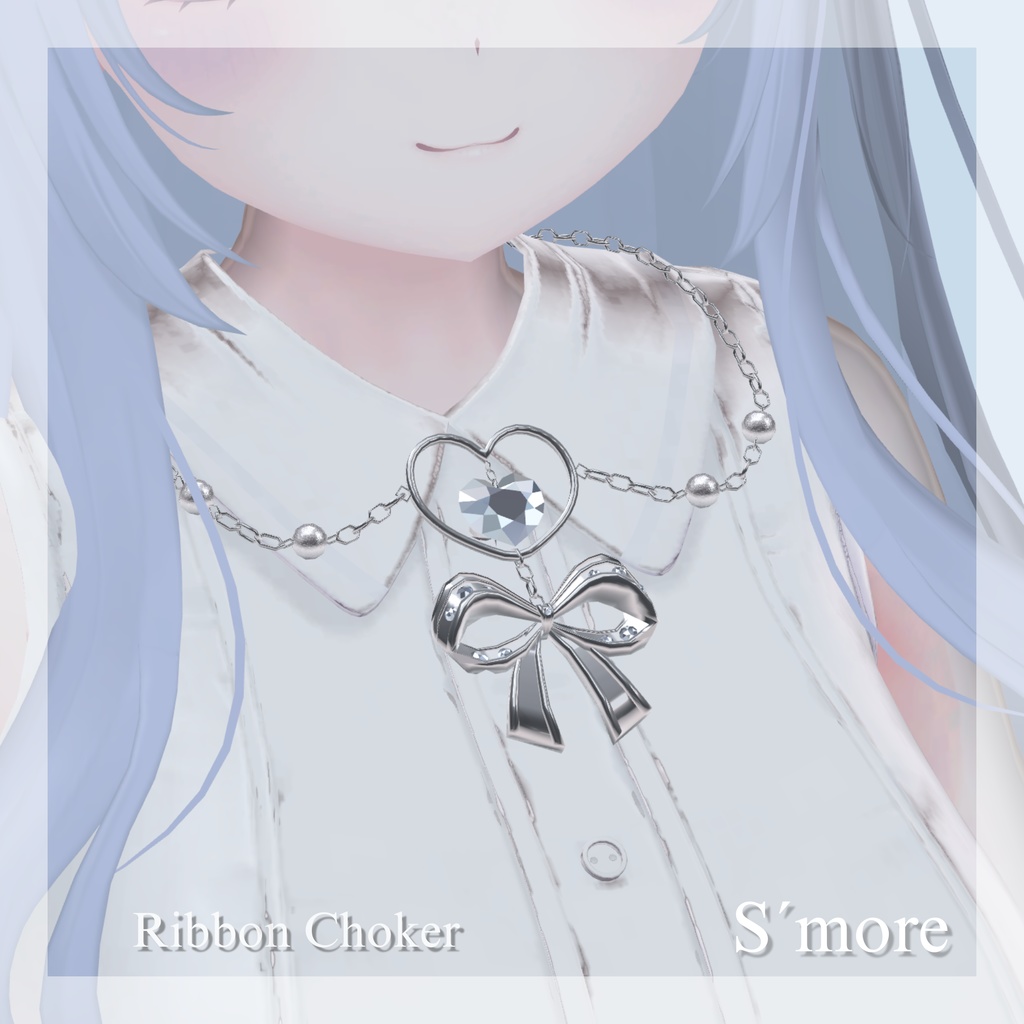 【4color set】ハートリボンチョーカー