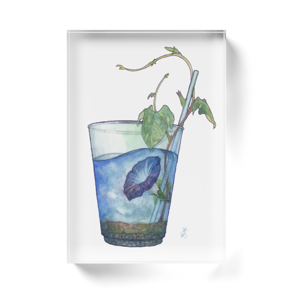 夏 【アクリルブロック(クリア)】