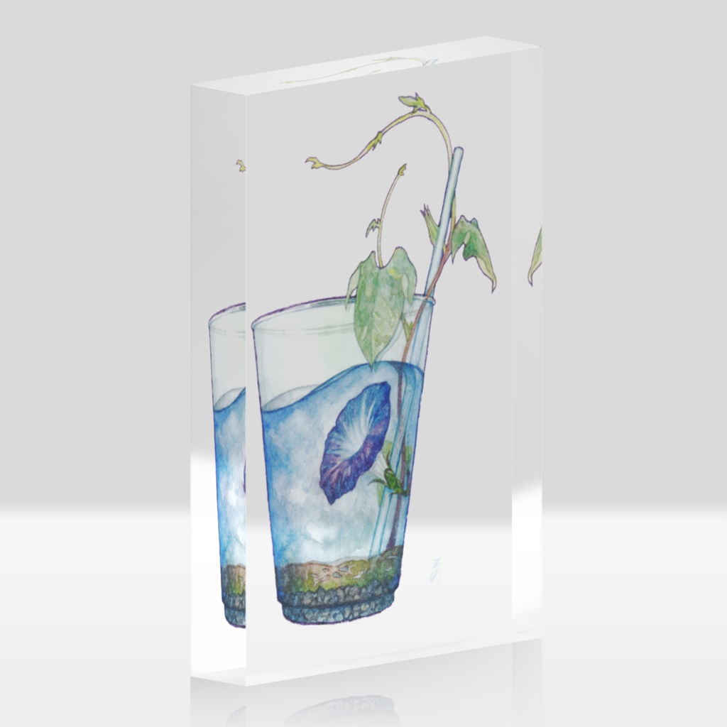 夏 【アクリルブロック(クリア)】