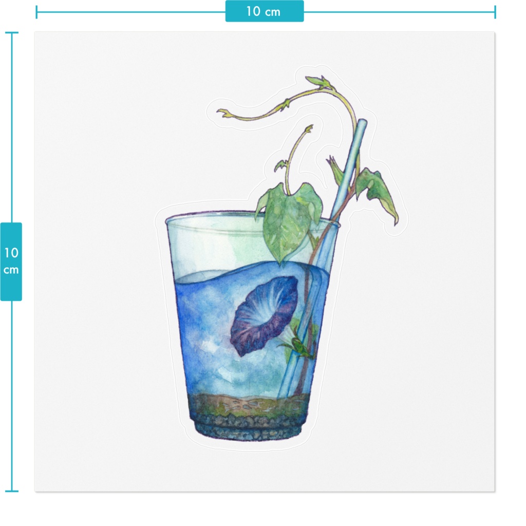 夏 【ステッカー(クリア)】