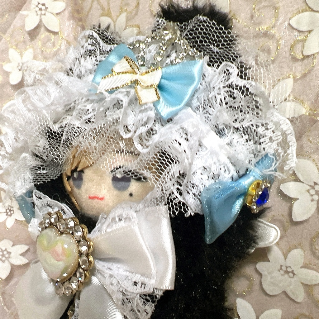 ぬい着ぐるみ⟡ねこ耳⟡黒×青⟡にじぱぺっと