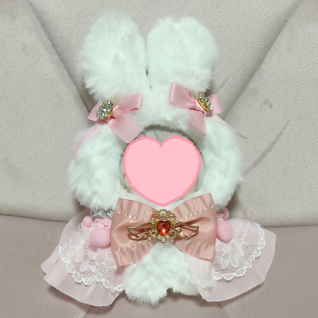 ぬい着ぐるみ⟡うさ耳⟡白×ピンク⟡白×ブルー⟡