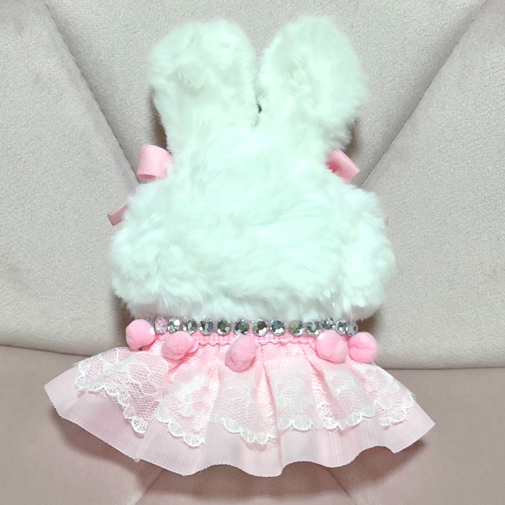 ぬい着ぐるみ⟡うさ耳⟡白×ピンク⟡白×ブルー⟡