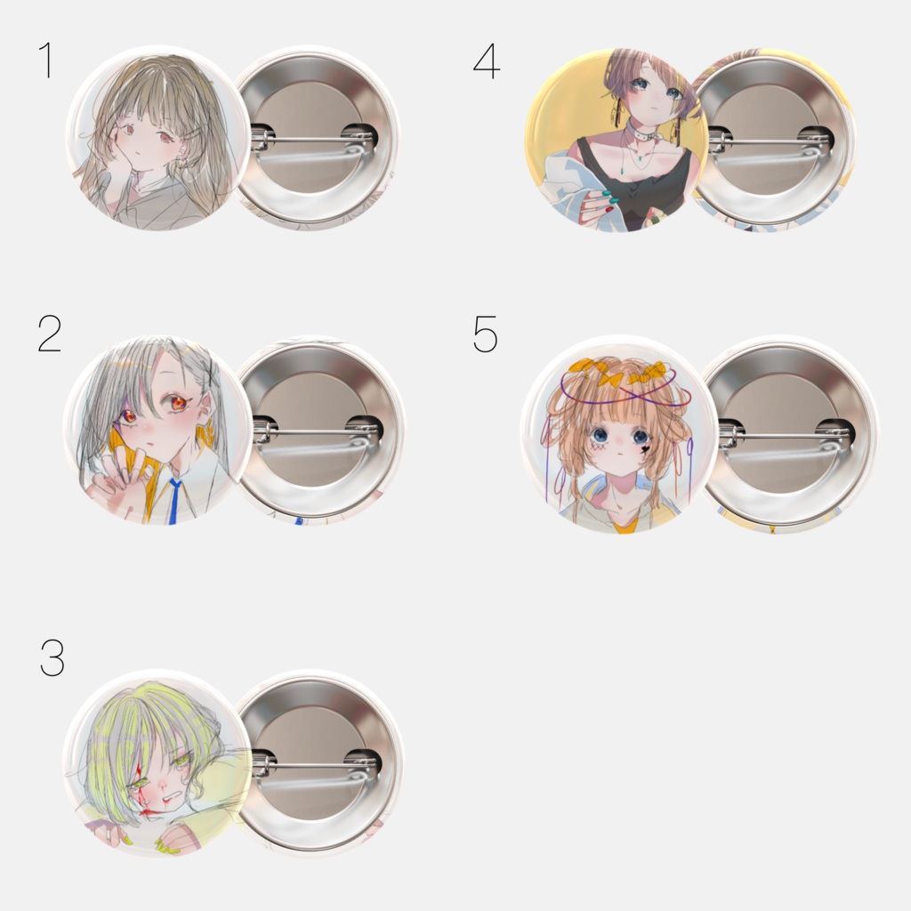 缶バッジ(創作)