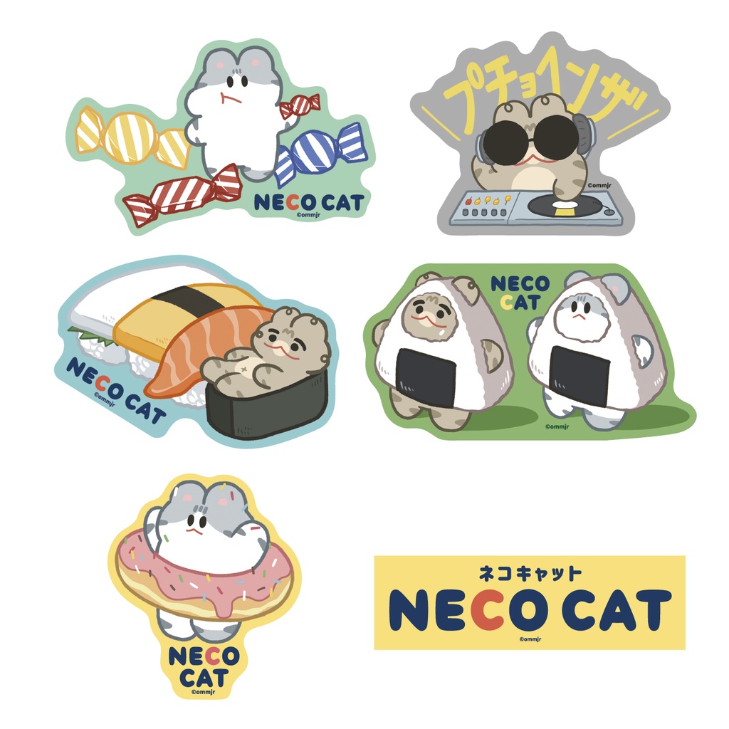 【NECO CAT】ステッカーVol.2【ネコキャット】