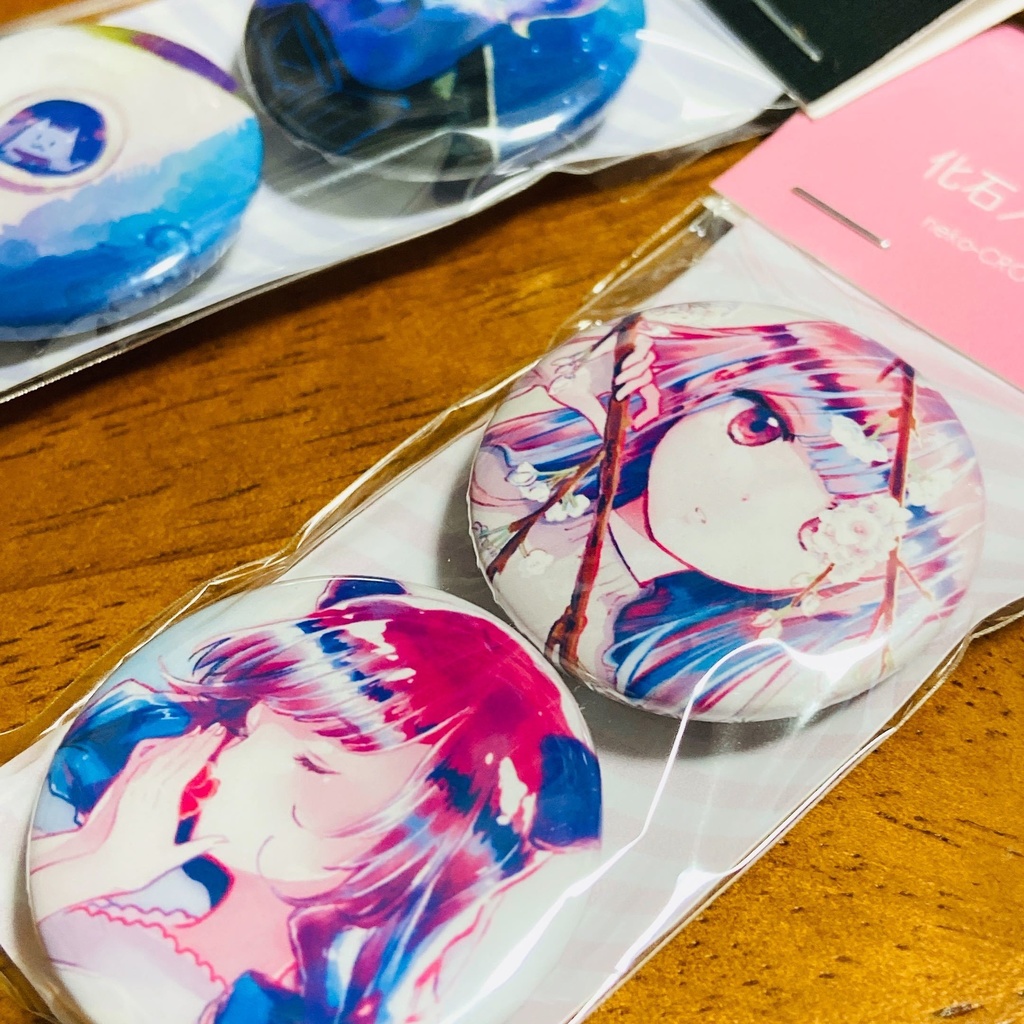 ねこくろ缶マグネット 2個入り(全2種)