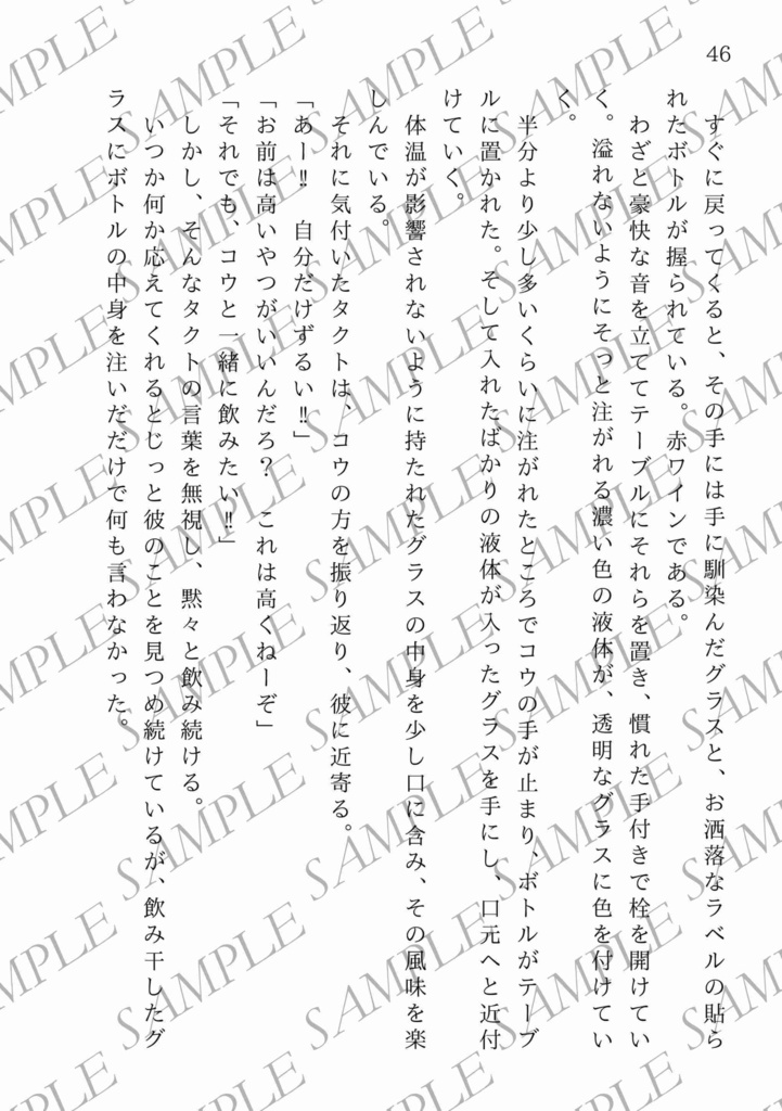 【一次創作BL】酒と談話