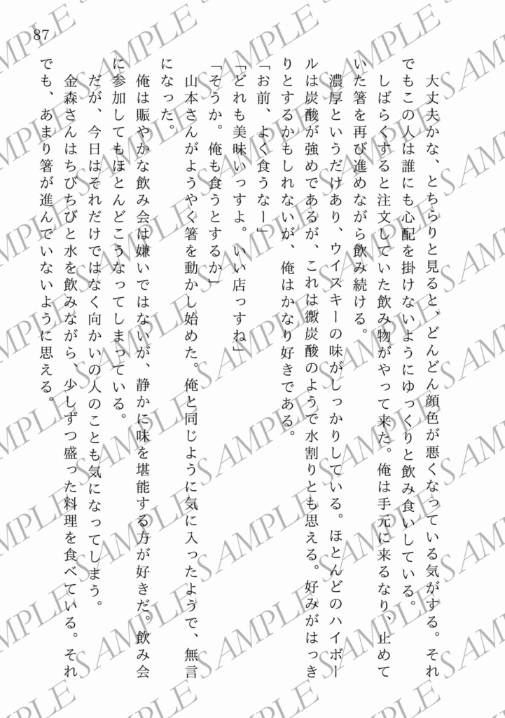 【一次創作BL】酒と談話