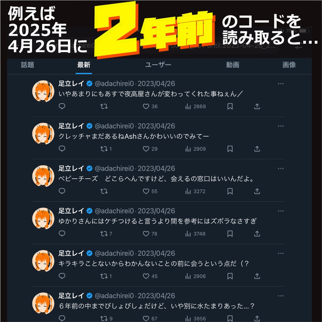 二次元コード付きポストカード「May Adachi be with you エブリデイ!」