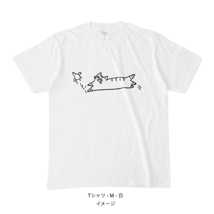 Tシャツ/catch me if you can トラ猫狩人