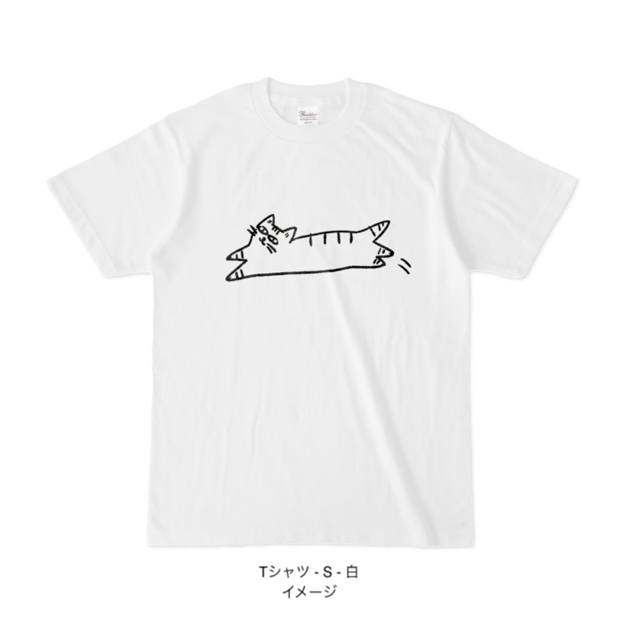 Tシャツ/catch me if you can トラ猫