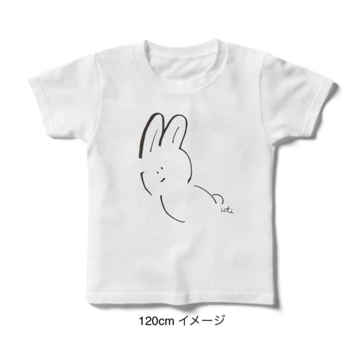 キッズTシャツ/シンプルうさぎ 100~160cm