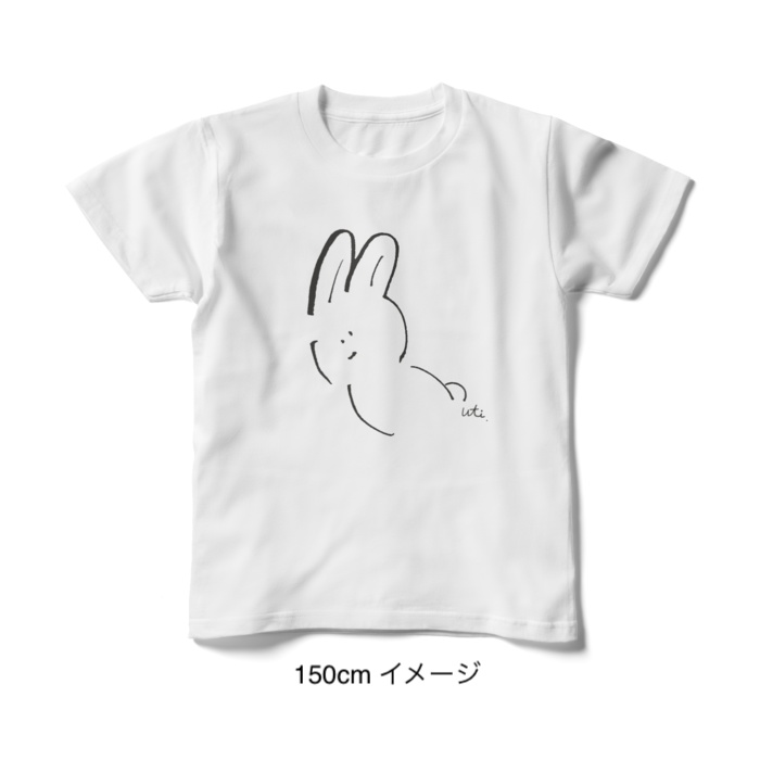 キッズTシャツ/シンプルうさぎ 100~160cm