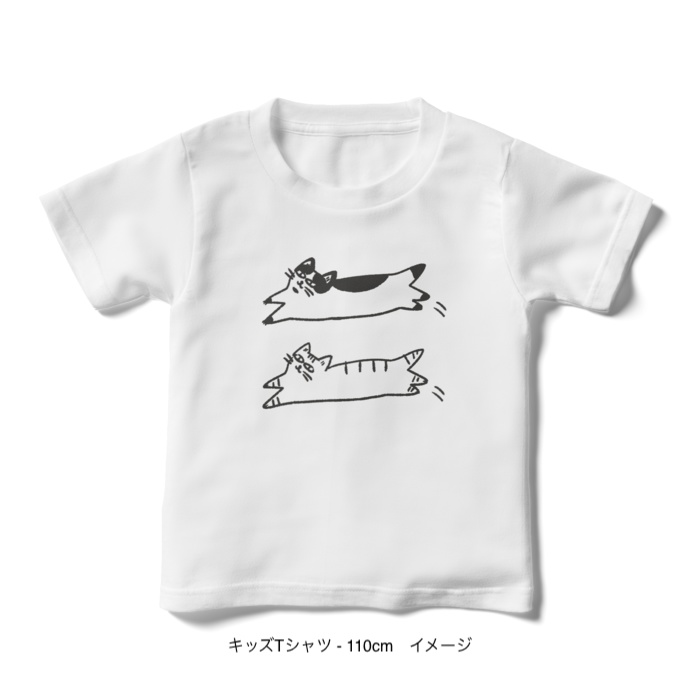 キッズTシャツ/catch me if you can 猫二匹