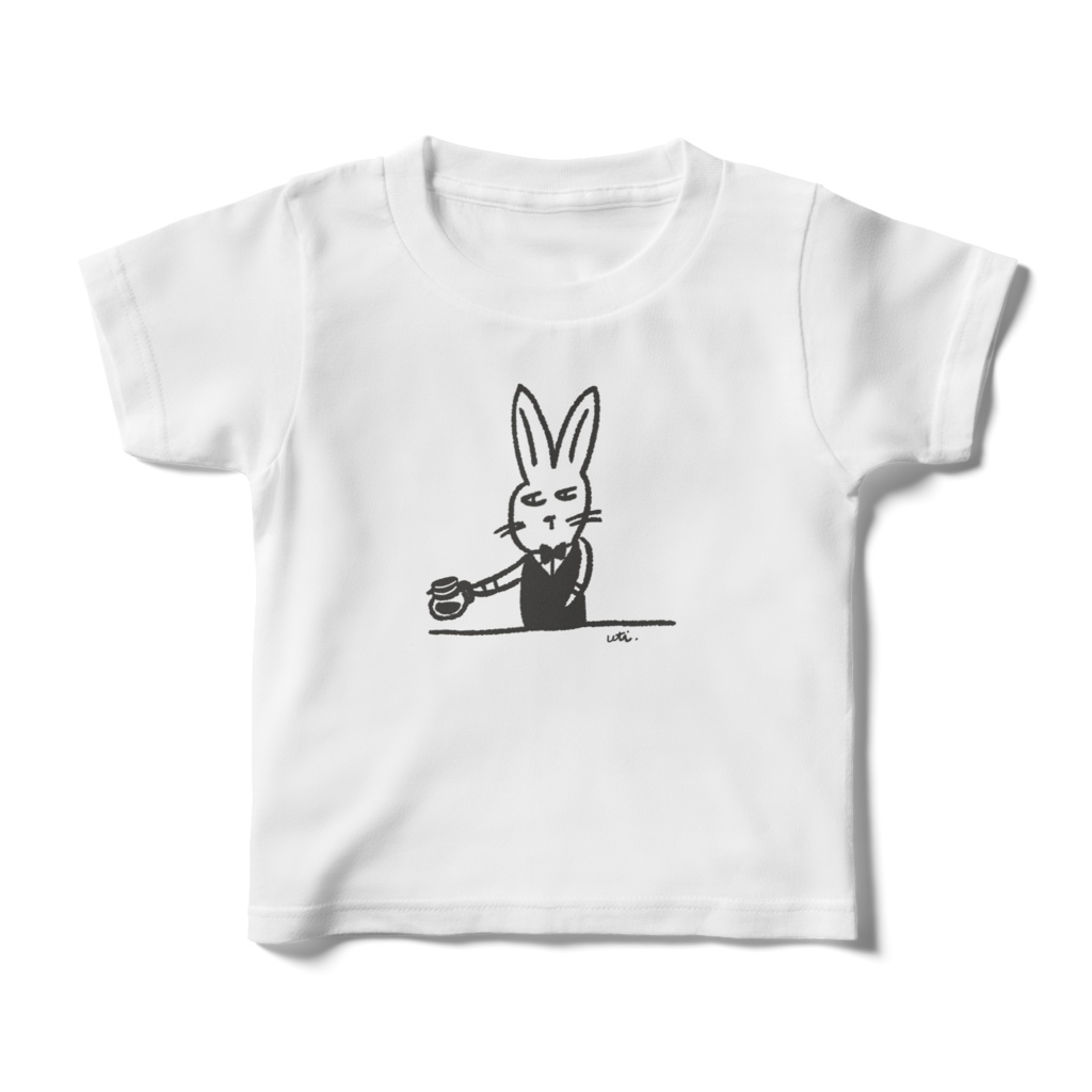 キッズTシャツ/カフェdeウサギ