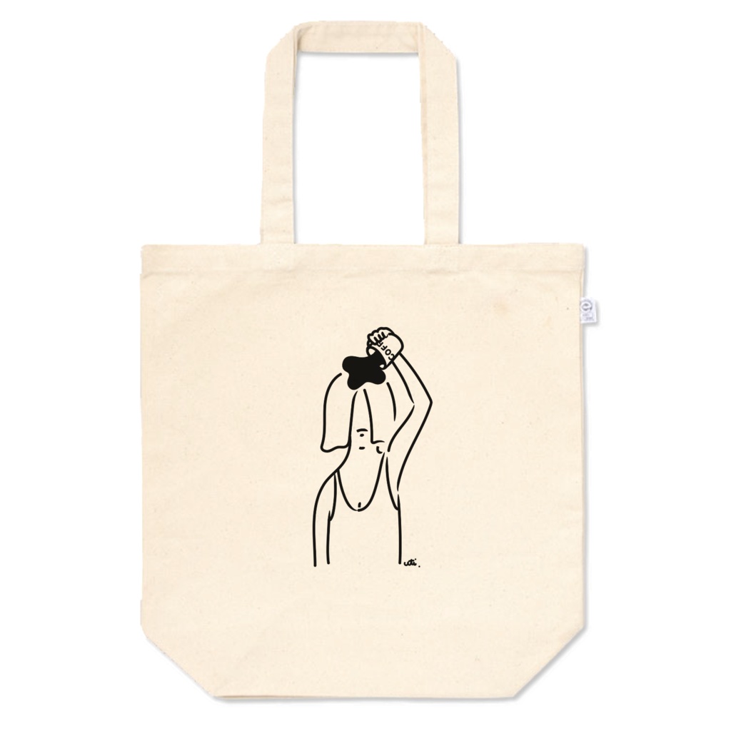 トートバックM／頭からコーヒーでもかけてしまいたい　