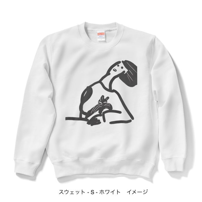 スウェット/淡色カラー/猫とわたし