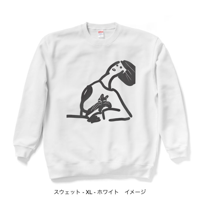 スウェット/淡色カラー/猫とわたし