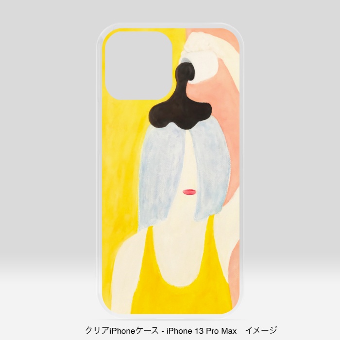 クリアiPhoneケース/頭からコーヒーでもかけてしまいたい