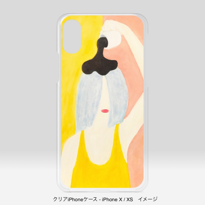 クリアiPhoneケース/頭からコーヒーでもかけてしまいたい
