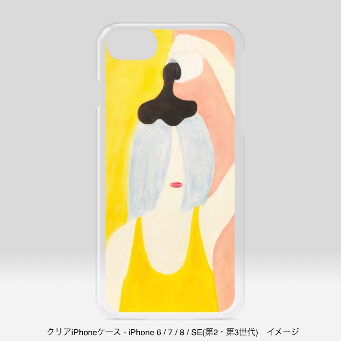 クリアiPhoneケース/頭からコーヒーでもかけてしまいたい