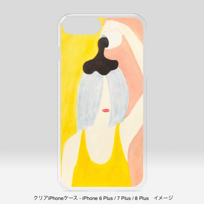 クリアiPhoneケース/頭からコーヒーでもかけてしまいたい