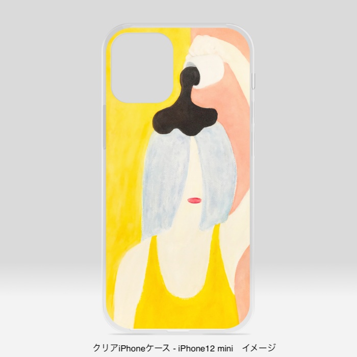 クリアiPhoneケース/頭からコーヒーでもかけてしまいたい