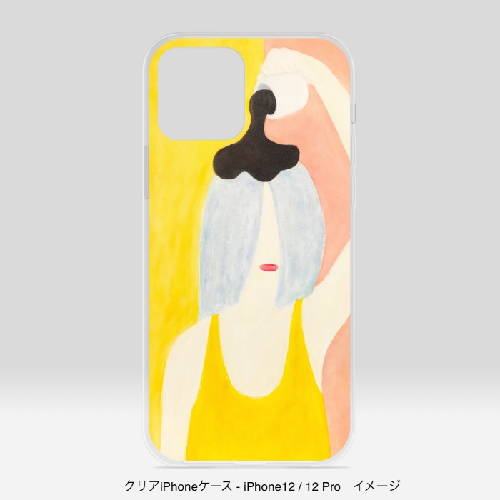 クリアiPhoneケース/頭からコーヒーでもかけてしまいたい